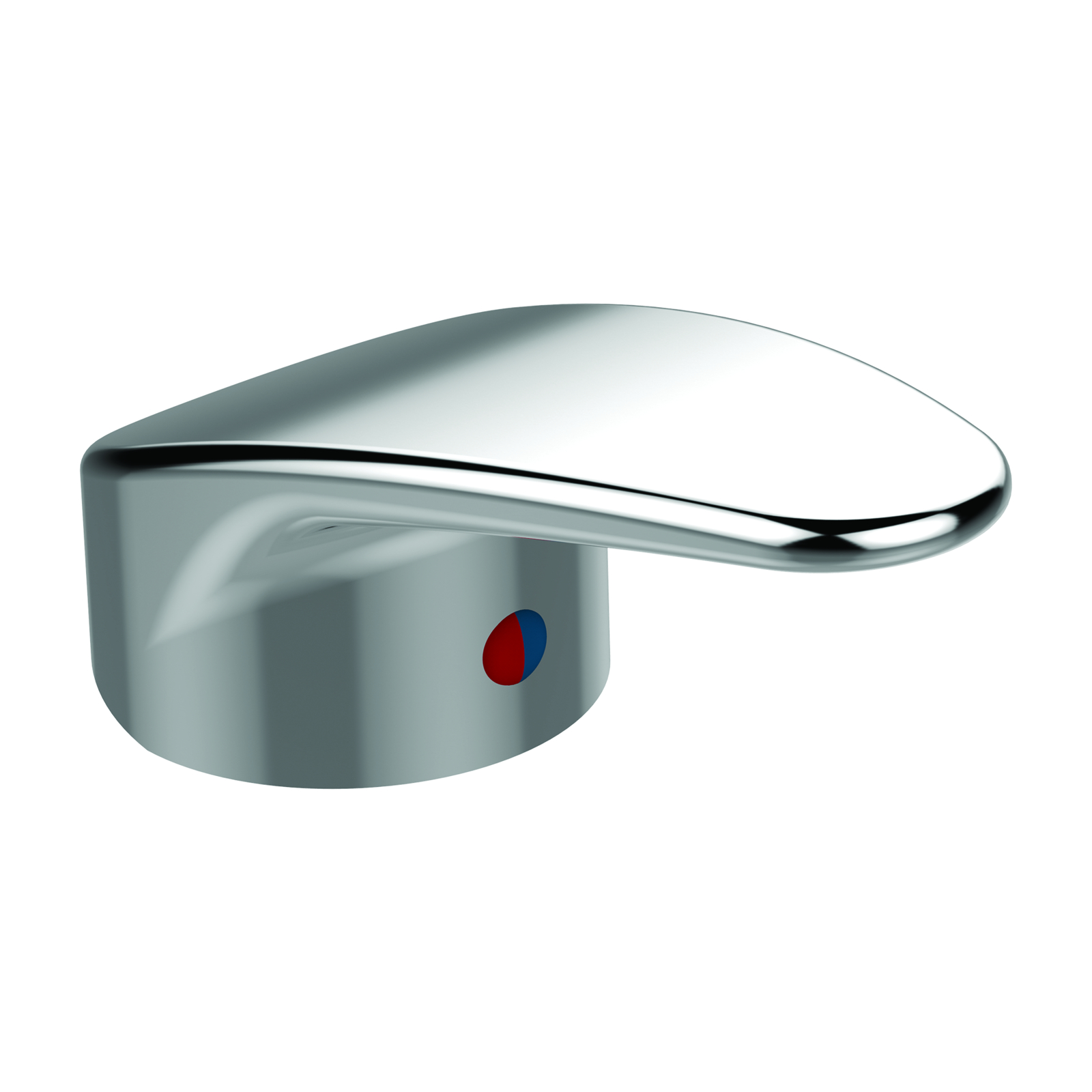 Manette pleine SIRIUS chrome zamak avec pion bicolore SANIFIRST - 93043