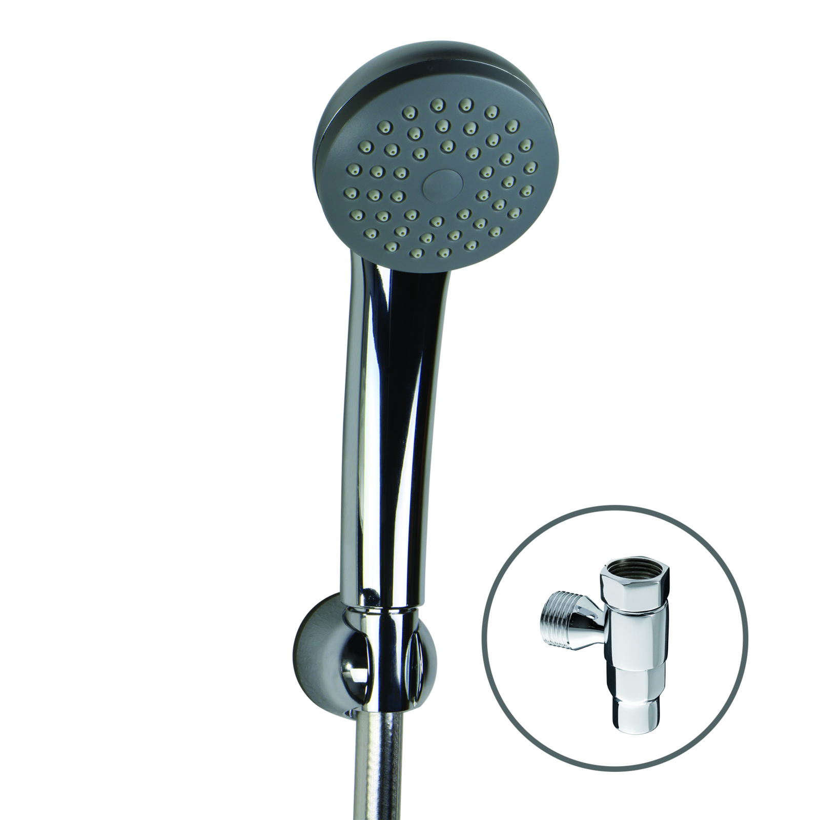 Douchette 1 jet pluie Ø70 MG1/2