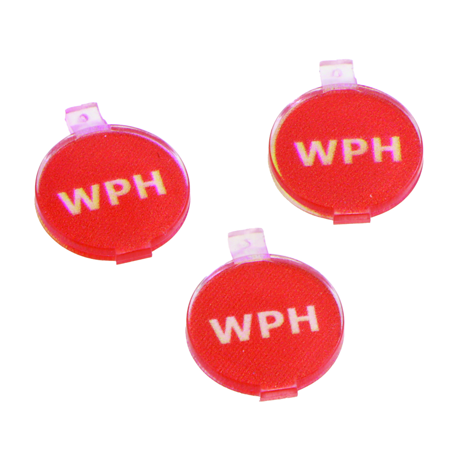 Pastilles rouges pour volant robinet eau chaude 10 pcs SANIFIRST - 93264
