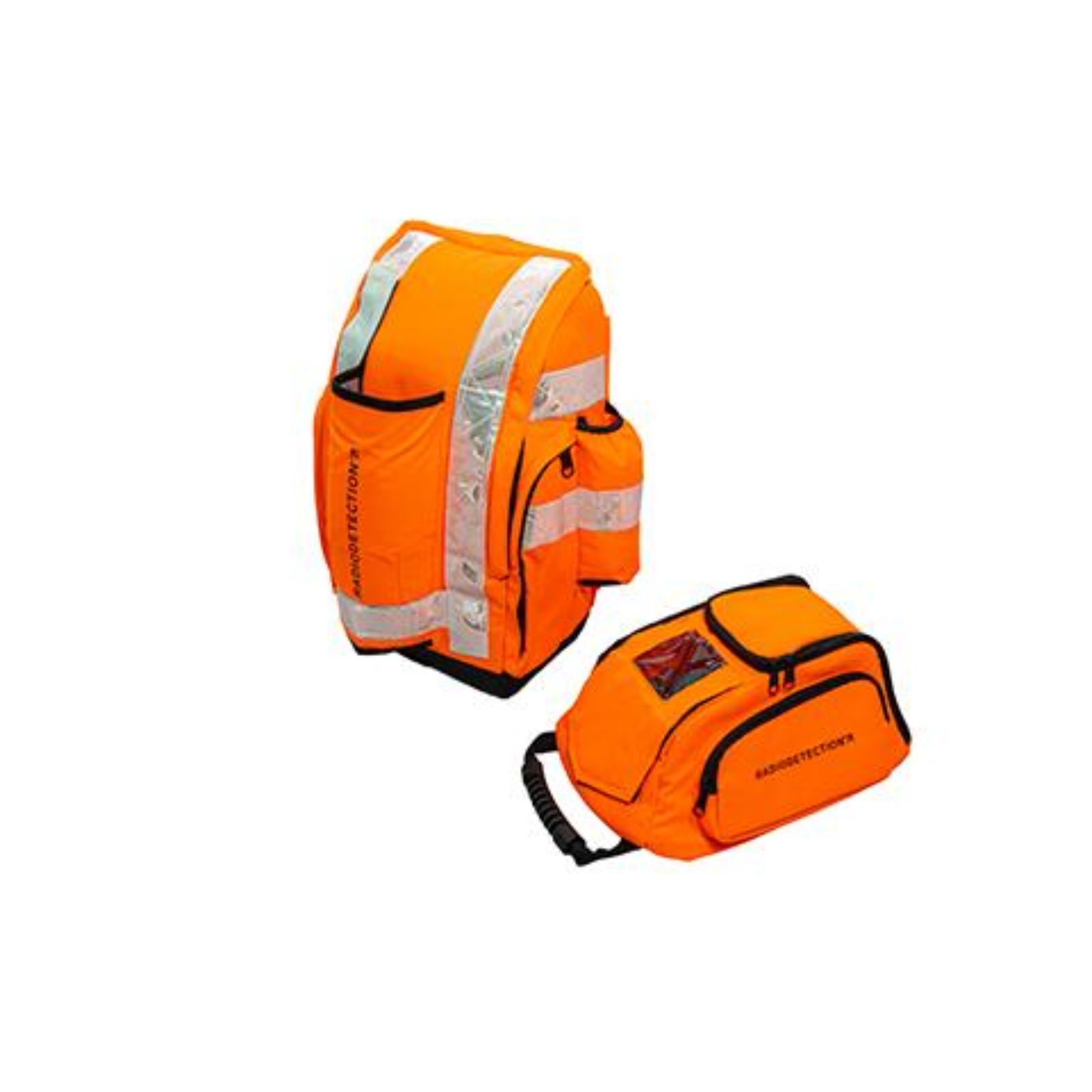 Sac à dos et sac pour l'émetteur Tx - version orange de l'ensemble de sacs de transport souples RADIODETECTION - 10/LOC-BACKPACK-SET-O