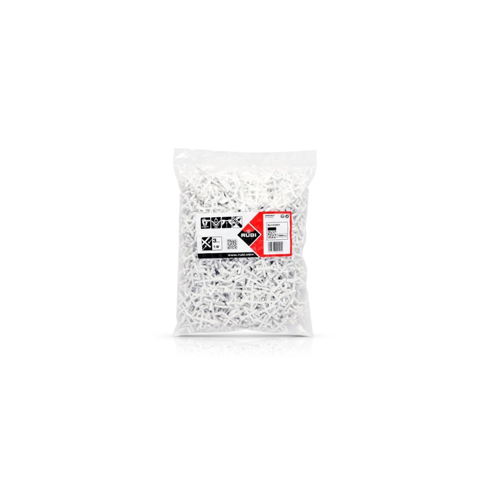 Croisillon 3 mm 1000 unités RUBI - 02001