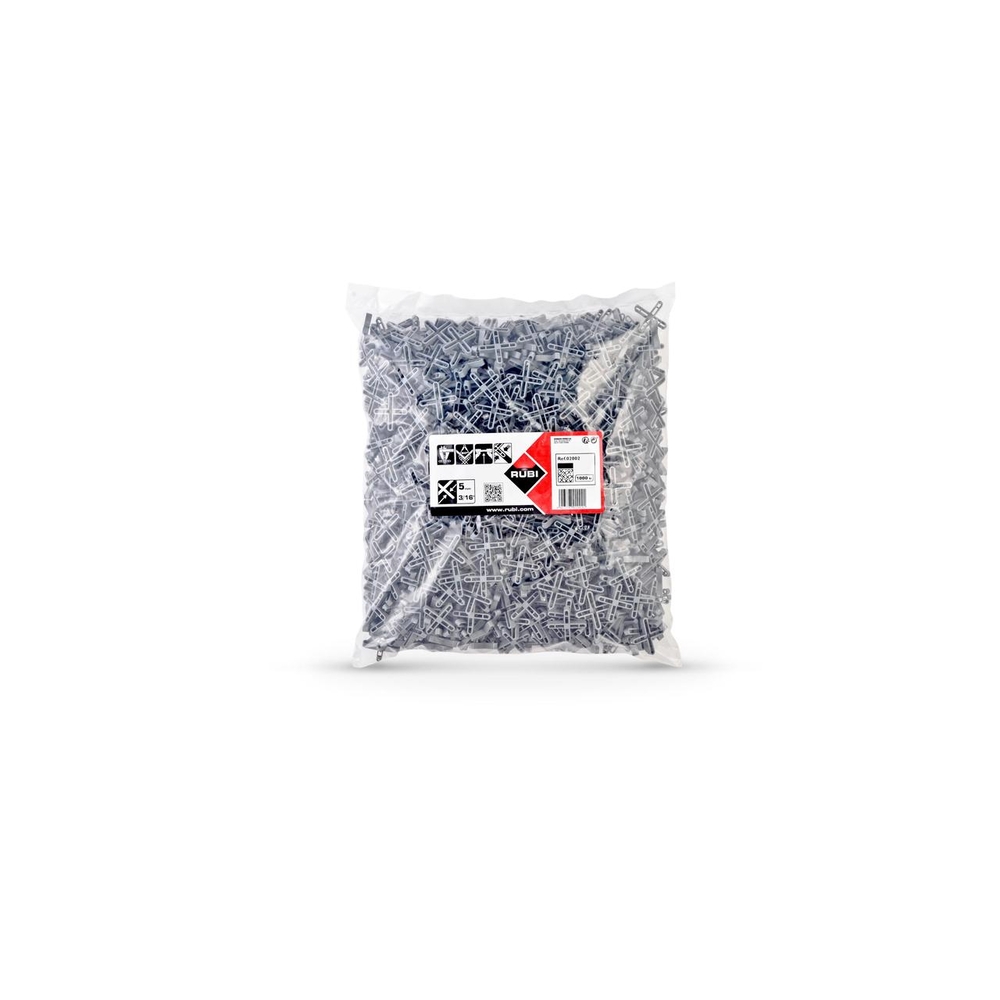Croisillons 5 mm 1000 unités RUBI - 02002