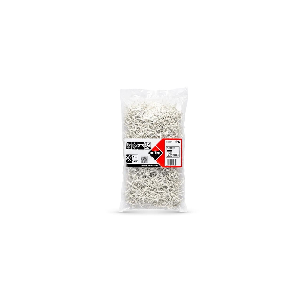 Croisillons 1 mm 1000 unités RUBI - 02030