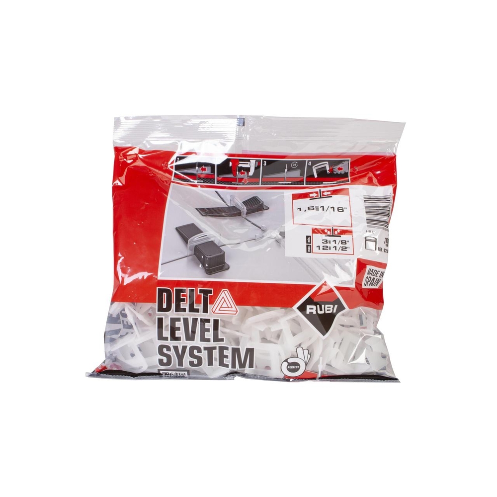 Bride 3-12mm 1,5 mm Delta Level System par 100 RUBI - 02840