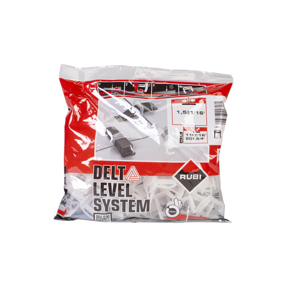 Bride 11-20mm 1,5 mm Delta Level System 100 unités RUBI - 02846