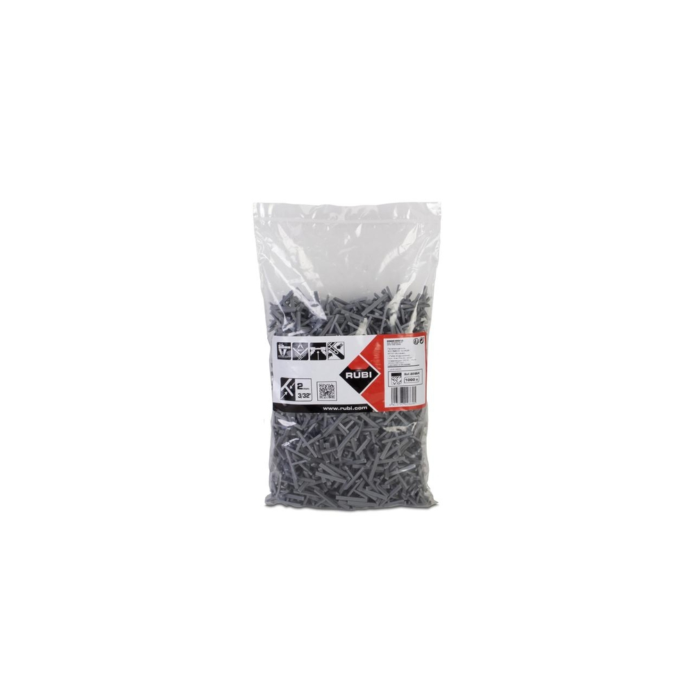 T pour joint 2 mm 1000 unités RUBI - 02864