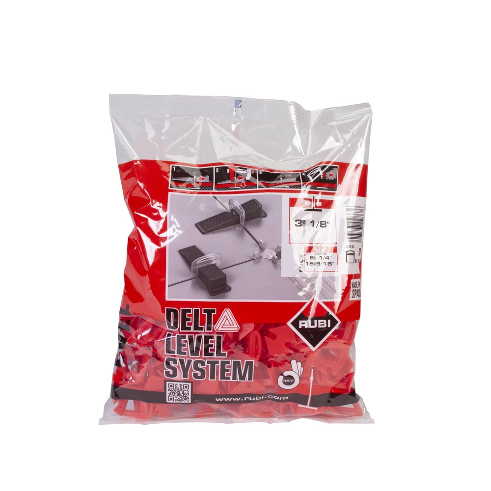 Bride 6-15mm 3mm Delta Level System 200 unités RUBI - 02867
