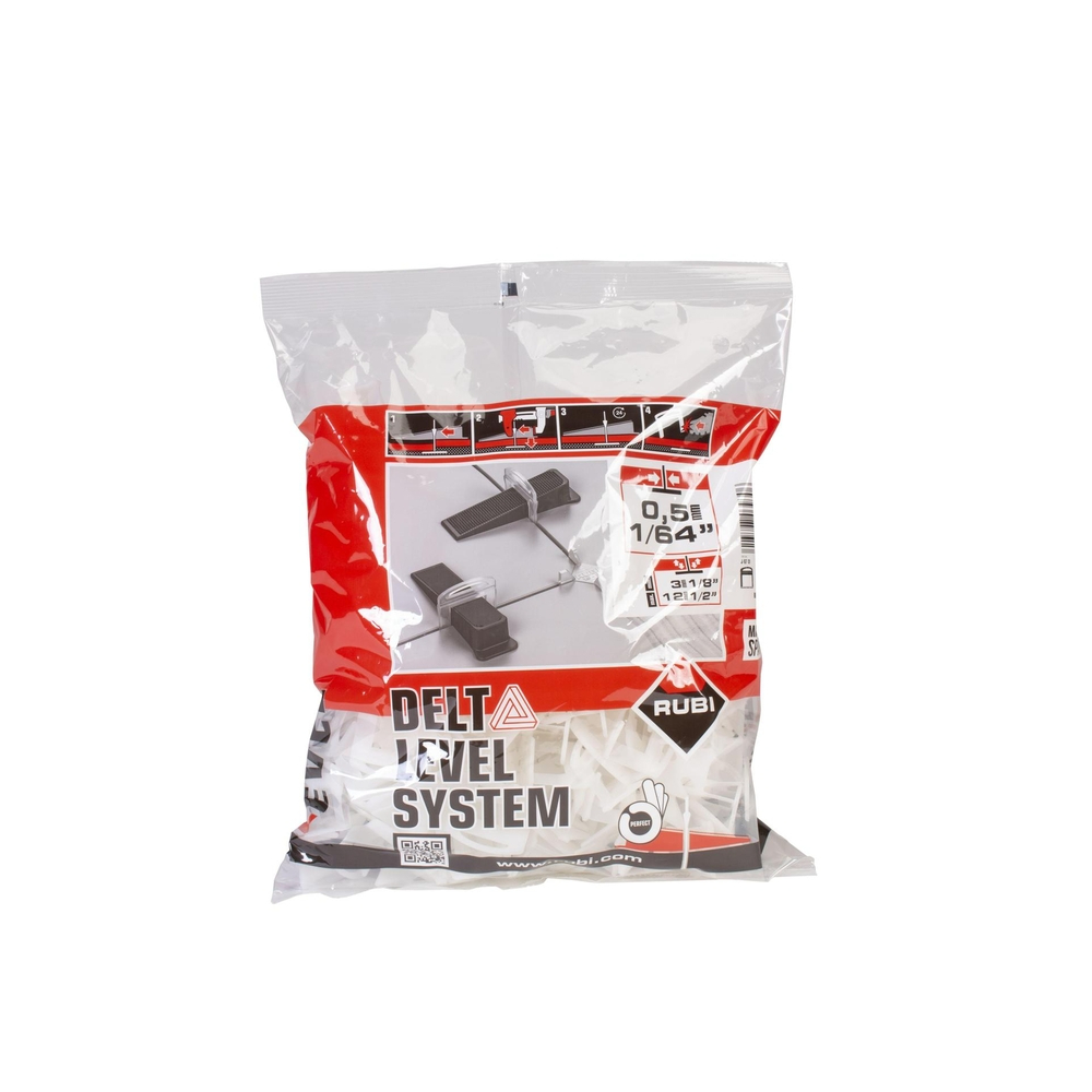 Bride 3-12mm 0.5mm Delta Level System 200 unités RUBI - 03930
