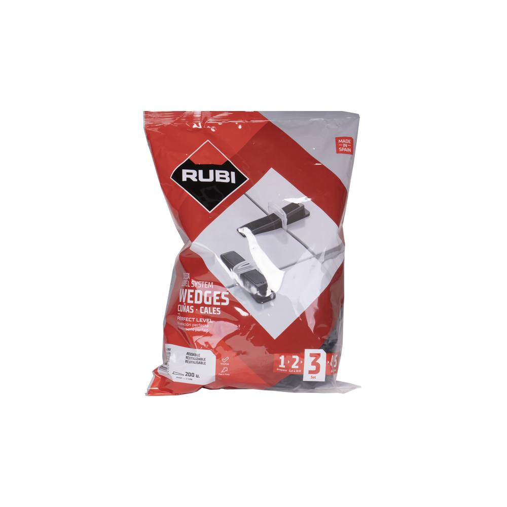 Cale DELTA LEVEL SYSTEM RUBI Lot de 200 - 03953