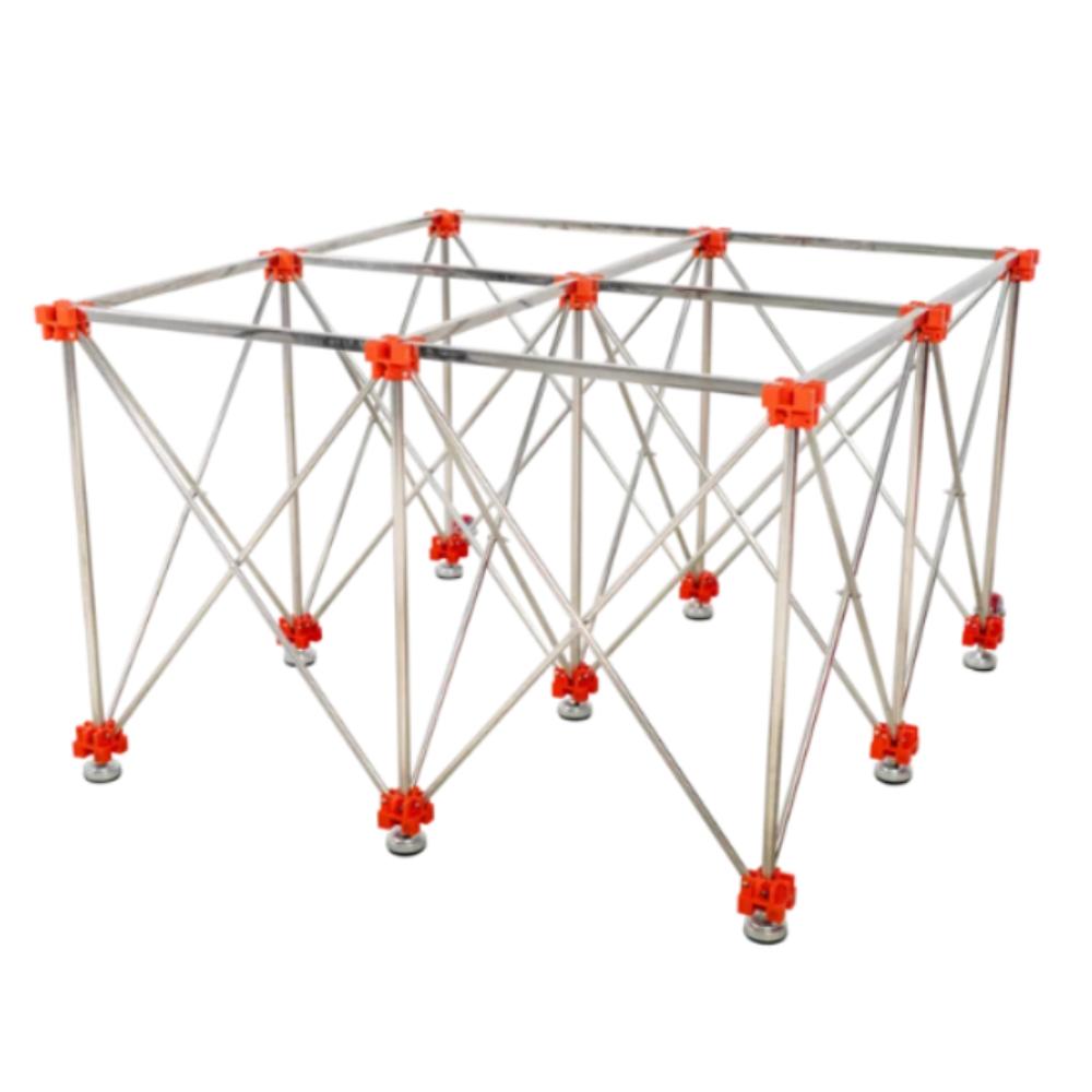 Table de travail rétractable RUBI carreleur 120x120cm 28918