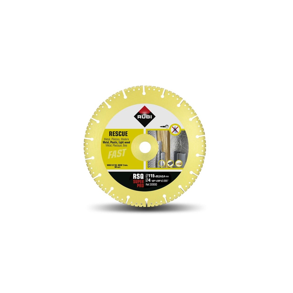 Disque diamant gris 115 mm rsq 115 mm super pro RUBI - 30900