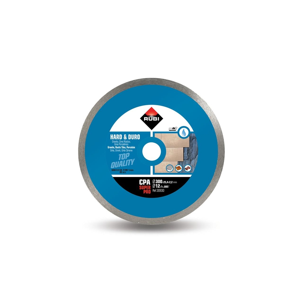 Disque diamant pour matériaux durs continu cpa 300 superpro RUBI - 30930