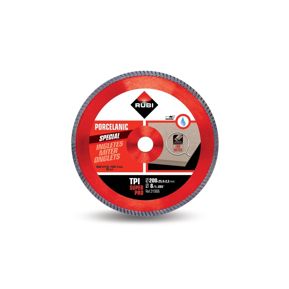 Disque diamant tpi 200 mm super pro RUBI - 31966