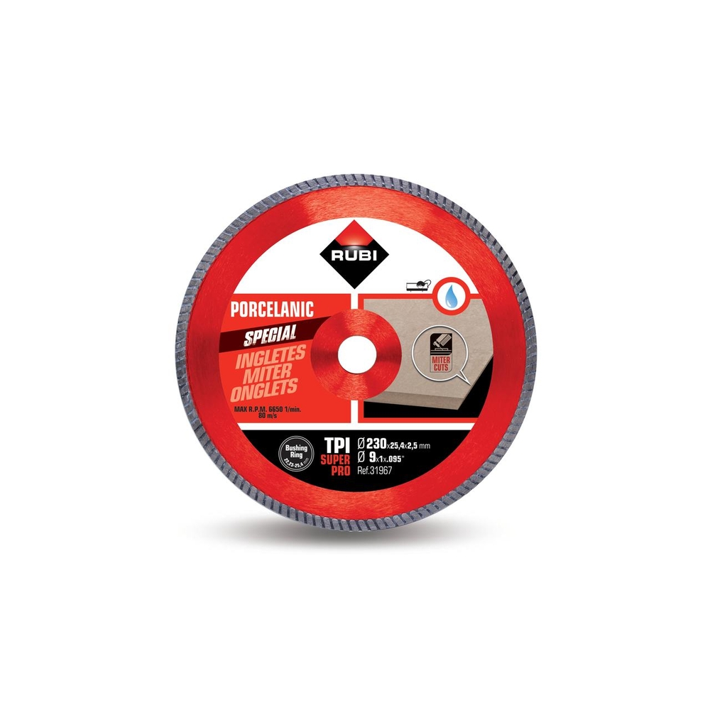 Disque diamant tpi 230 mm super pro RUBI - 31967