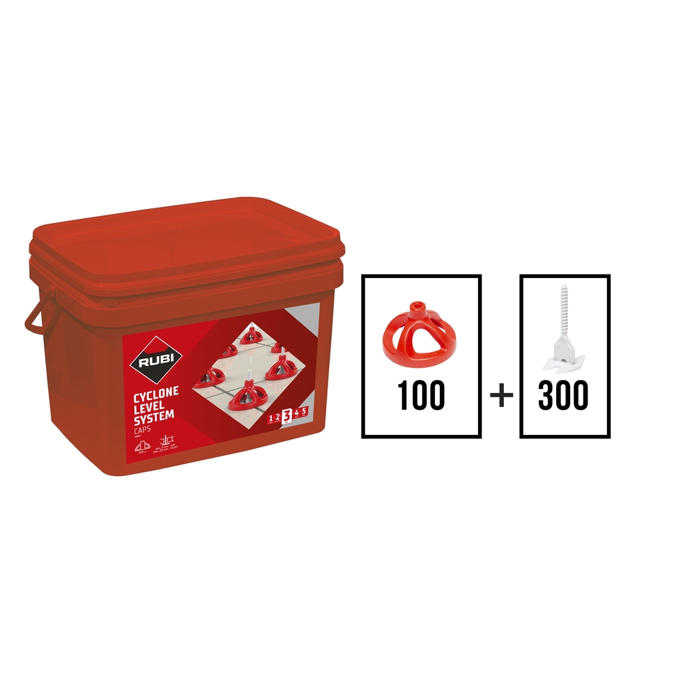 Cyclone l.s. base t 1,5 mm 100 unités RUBI - 35958