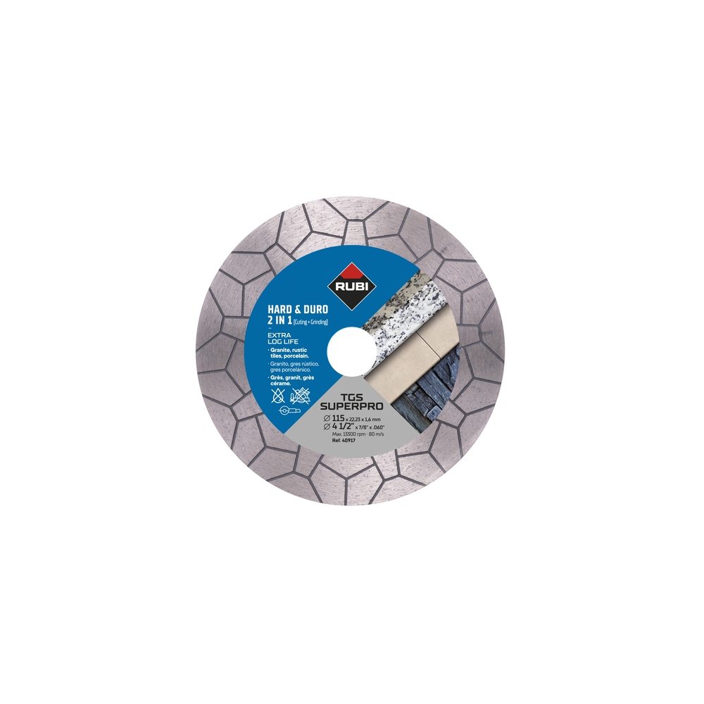 DISQUE DIAMANT TGS 125MM SUPER PRO RUBI - 40918