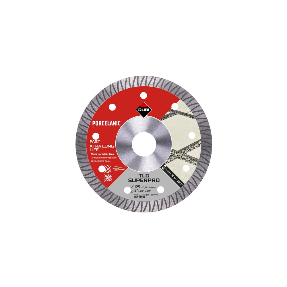 DISQUE DIAMANT TLG 125 EXT SUPERPRO RUBI - 41901