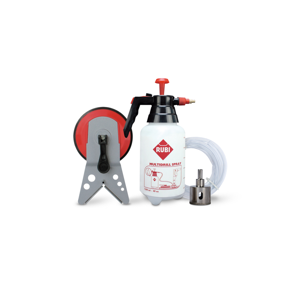 Kit trepan 35mm+ guia multidrill + vaporisateur RUBI - 50921