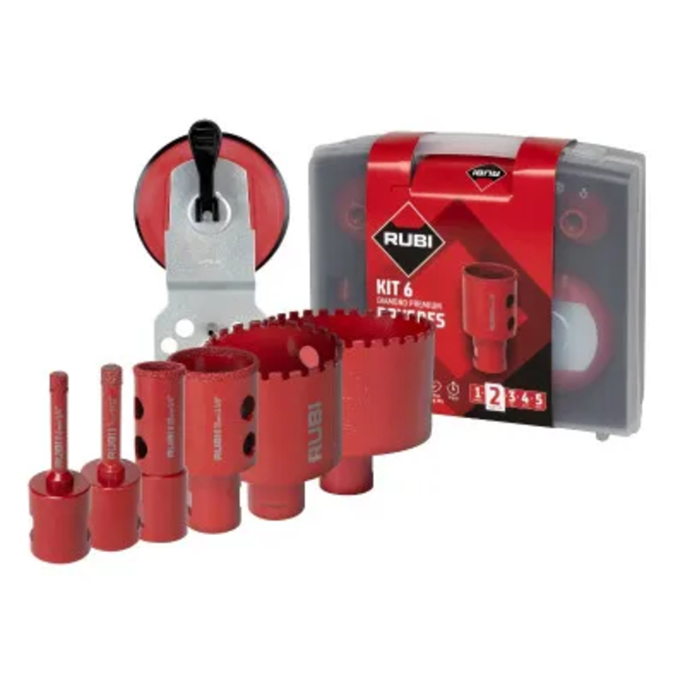 Kits de 6 trépans diamantés RUBI DRYGRES PREMIUM - 51929