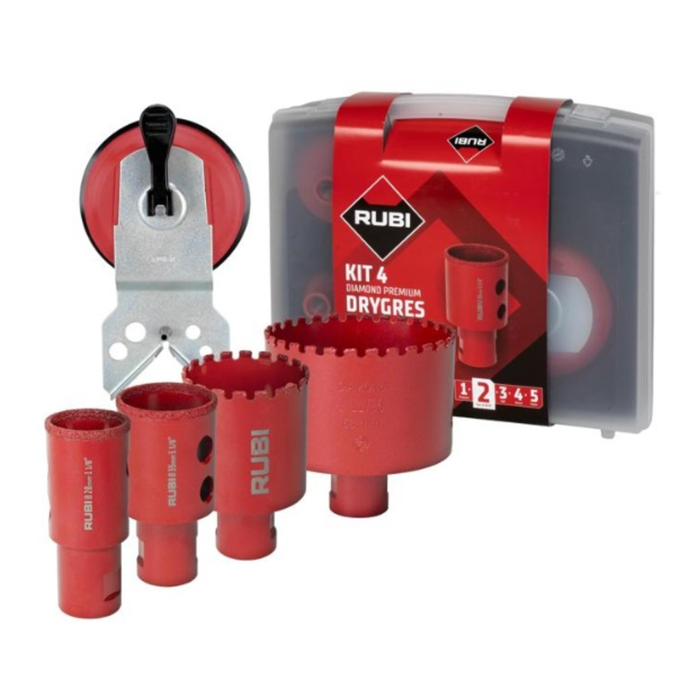 Kits de 4 trépans RUBI diamantés DRYGRES PREMIUM - 51931
