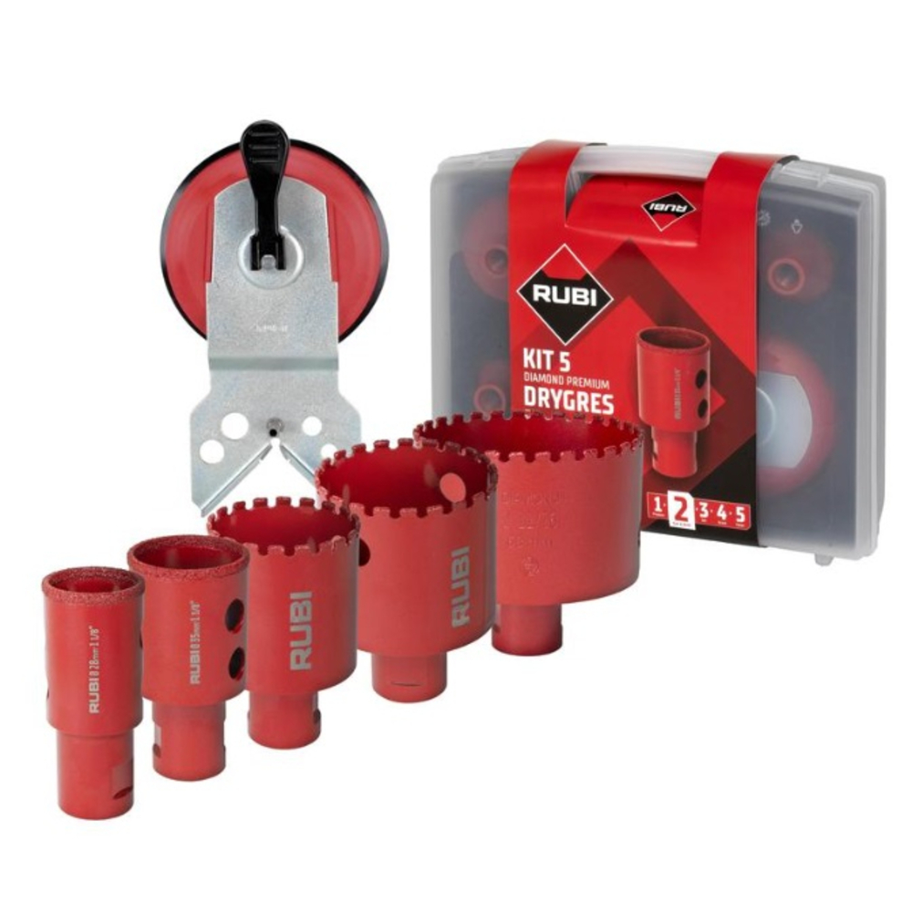 Kits de 5 trépans RUBI diamantés DRYGRES PREMIUM - 51937