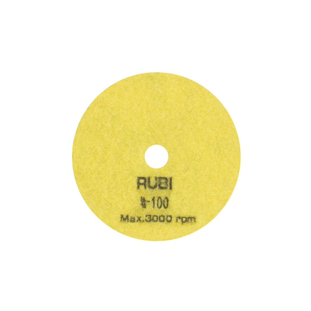 Disque diamant polissage et poncage a sec 100 mm gr. 100 RUBI - 62971
