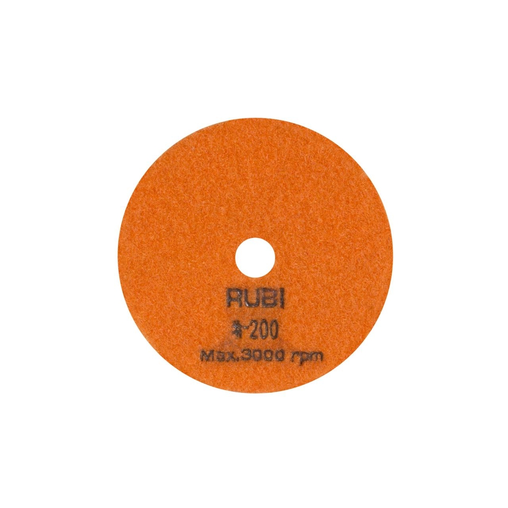 Disque diamant polissage et poncage a sec 100 mm gr. 200 RUBI - 62972