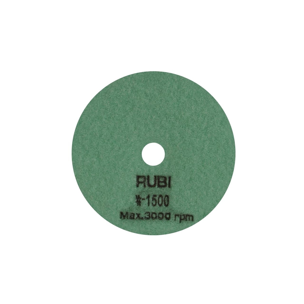 Disque diamant polissage et poncage a sec 100 mm gr. 1500 RUBI - 62975