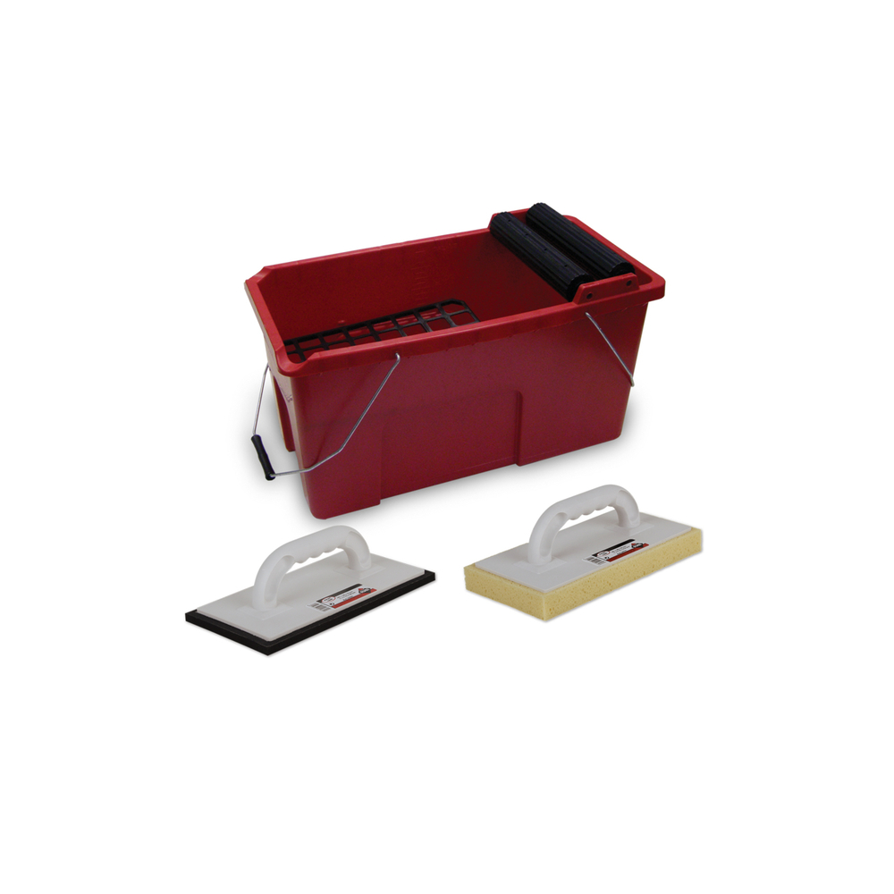 Kit rubiclean pro, 1 taloche éponge 1 taloche caoutchouc 1 bac  RUBI - 68902