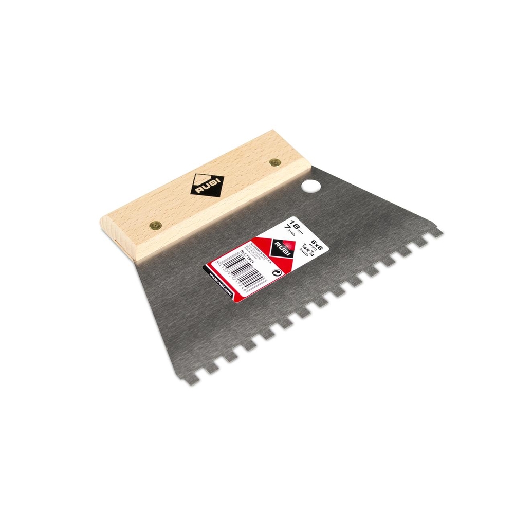Spatule-peigne 18 cm. (6 x 6) RUBI - 71924