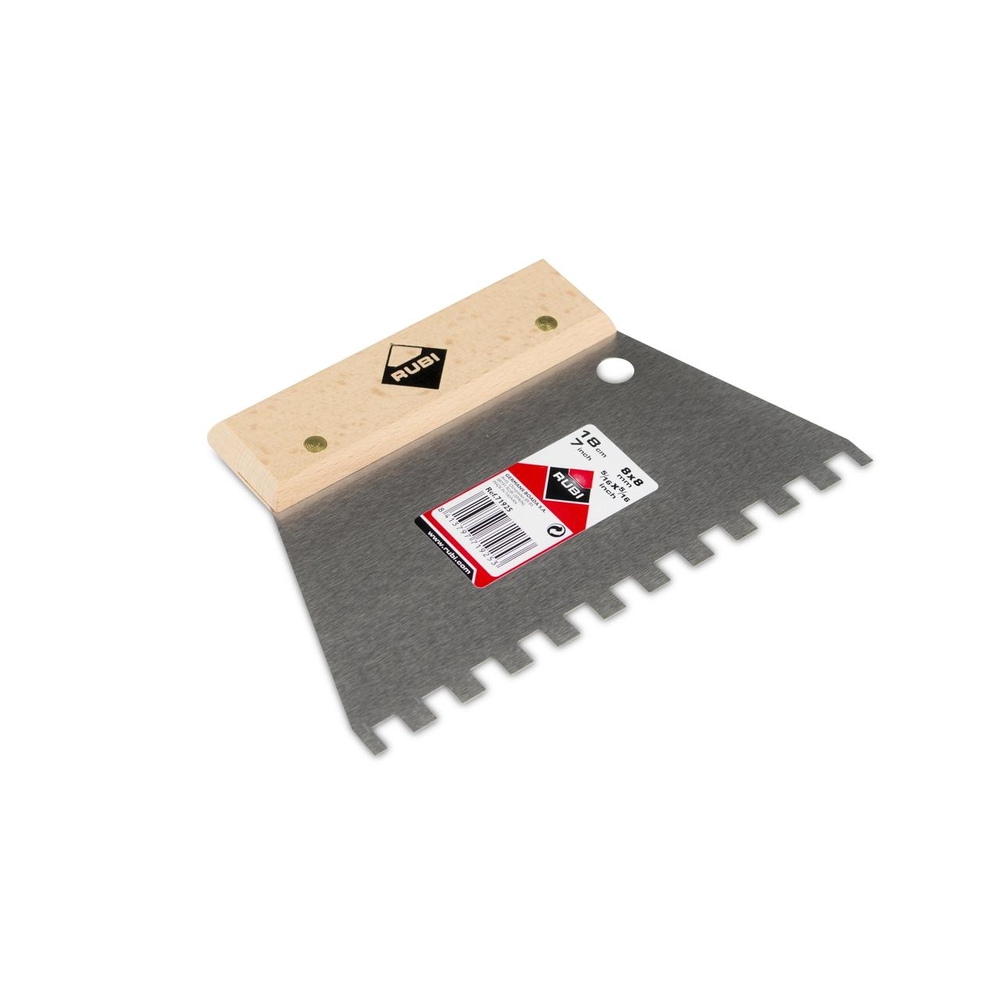 Spatule-peigne 18 cm. (8 x 8) RUBI - 71925