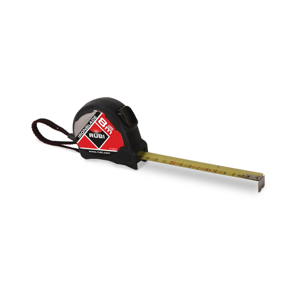 Mètre à ruban ironblade 8m x 25mm RUBI - 75905