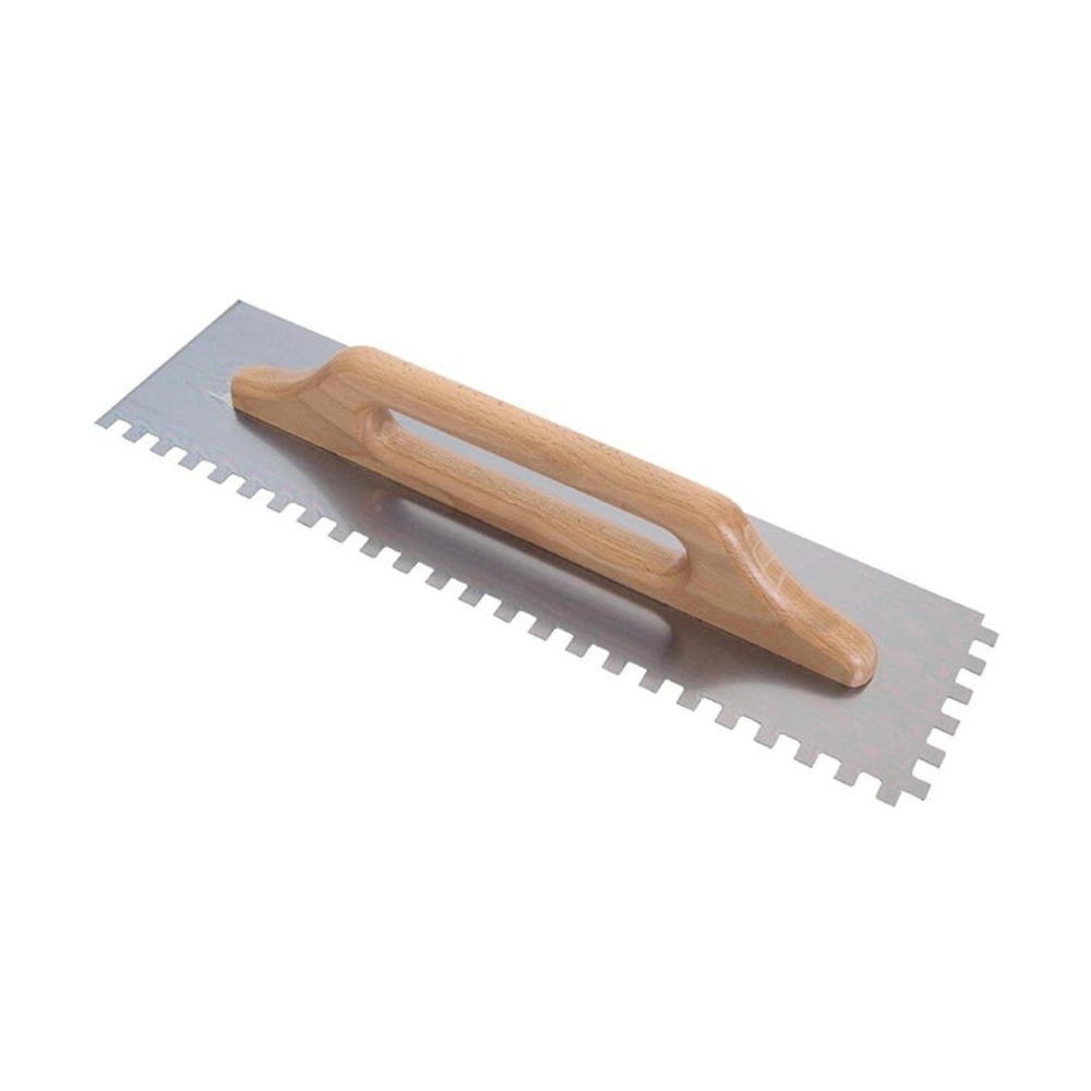 Platoir denté 48x13cm bois 10x10 pour pose carrelage - RAIMONDI - 11016