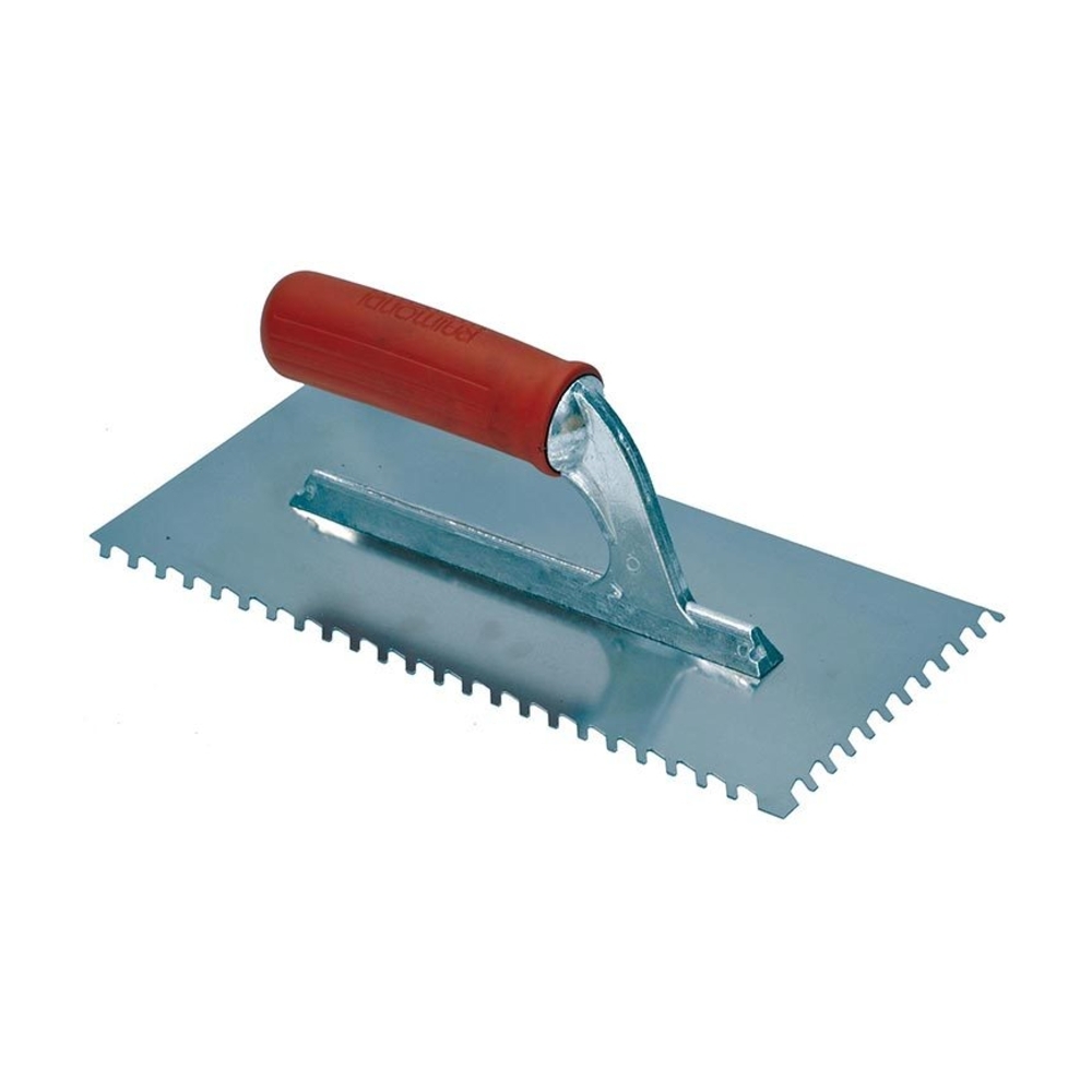 Platoir Dents Inclinées 28x13 cm Poignée Caoutchouc - 6x6 mm - RAIMONDI - 11028HFV