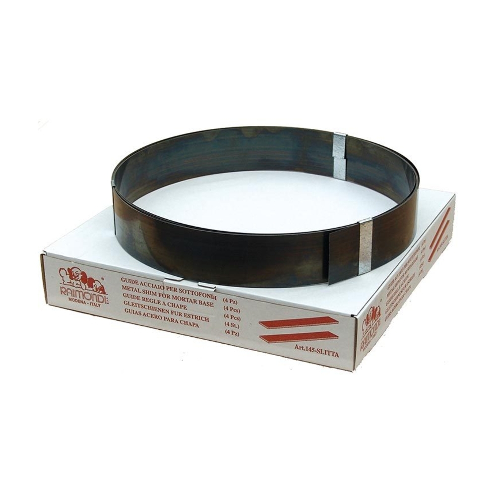 Kit Réglets Acier à Chape 1500x50x0.5mm (4 Pièces) pour Nivellement - RAIMONDI - 11108