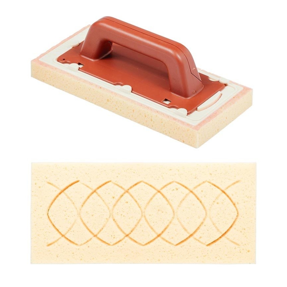 Frottoir Éponge Sweepex Sculpté 13x30 cm pour Joints de Ciment et Sols Structurés - RAIMONDI - 11213