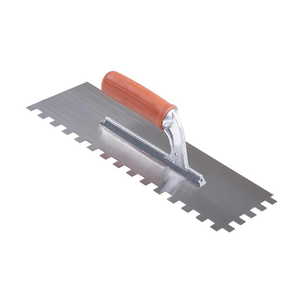 Platoir Denté 36x13cm Acier Poignée Caoutchouc 12x12 - RAIMONDI - 11334