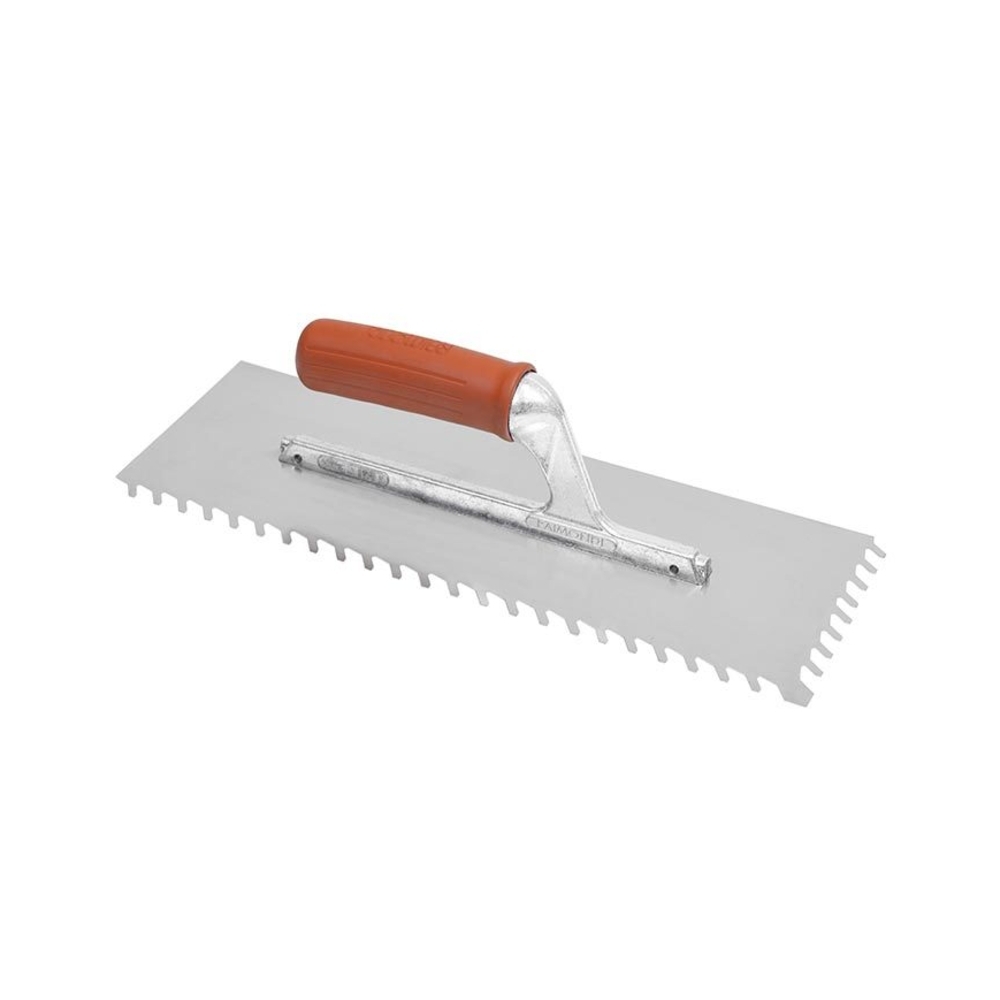 Platoir Acier Dents Inclinées 8x8 36x13cm Poignée Caoutchouc - RAIMONDI - 11343