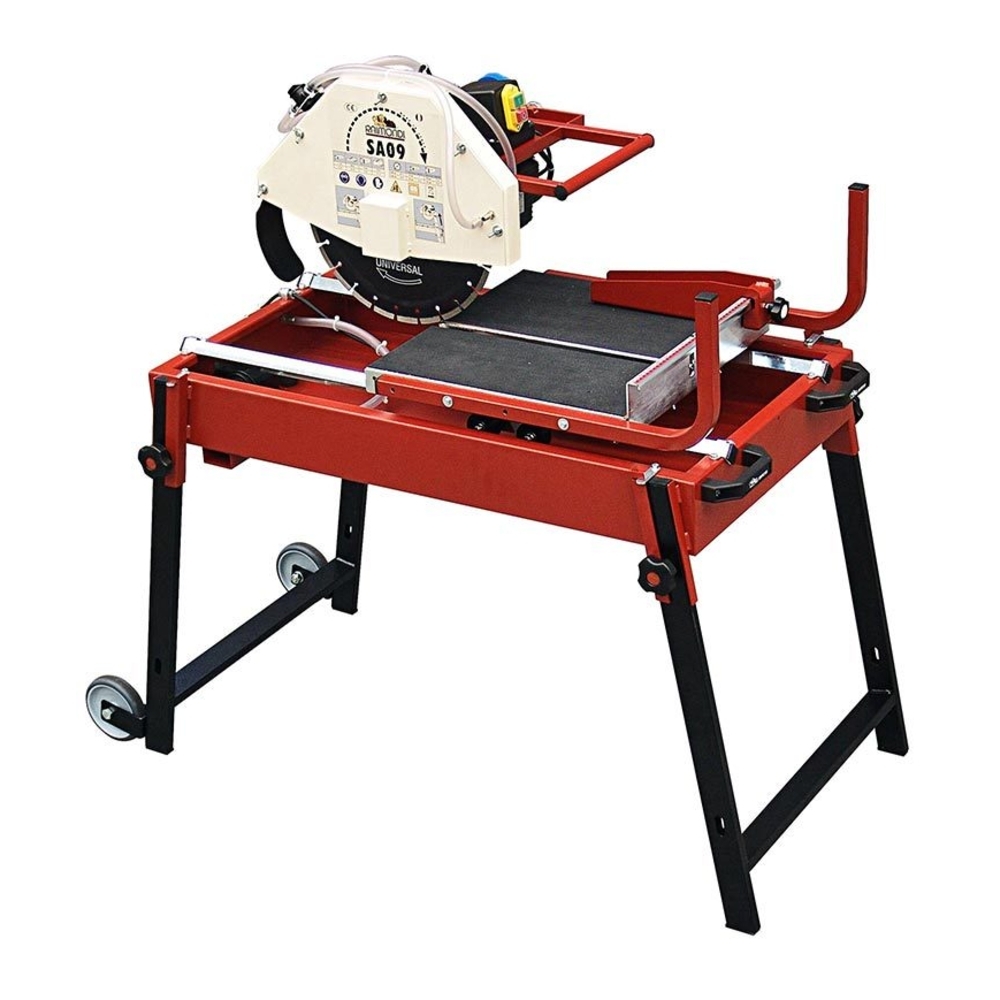 Scie à eau table SA09 avec disque Ø350 mm coupe briques/pierre/céramique 80 cm - RAIMONDI - 12096_M