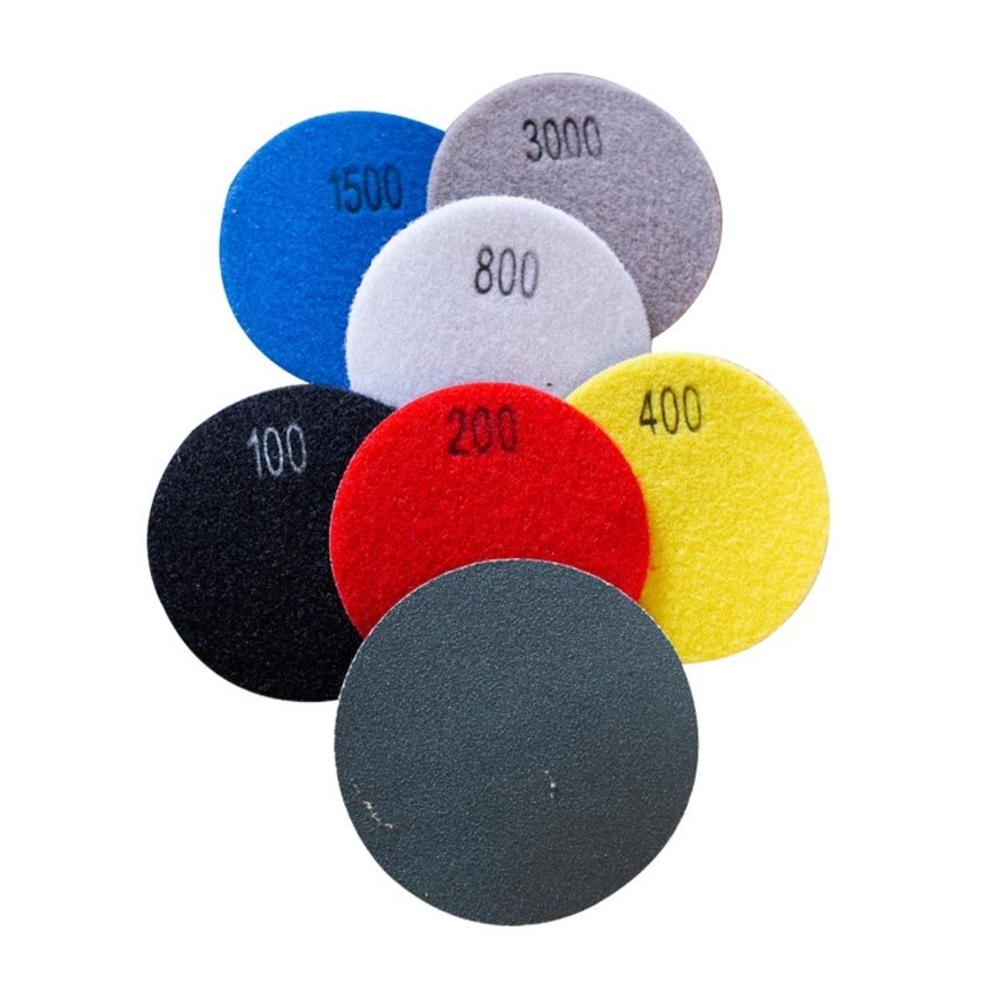 Pads de Finition pour Meuleuse - Polissage et Ponçage Granit - Pack avec Attache Velcro - RAIMONDI - 13713