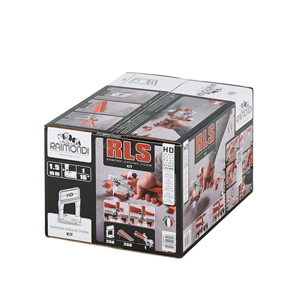 Kit de Démarrage Pose Sol RLS HD pour Carreaux 3-12mm avec Joints 1 - 5mm (501 pièces) - RAIMONDI - 15203