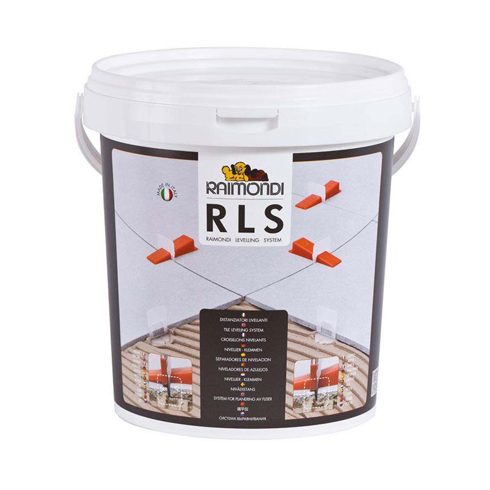 Kit Pose Murale R.L.S avec 100 Bases - 100 Coins et 1 Pince - RAIMONDI - 15205