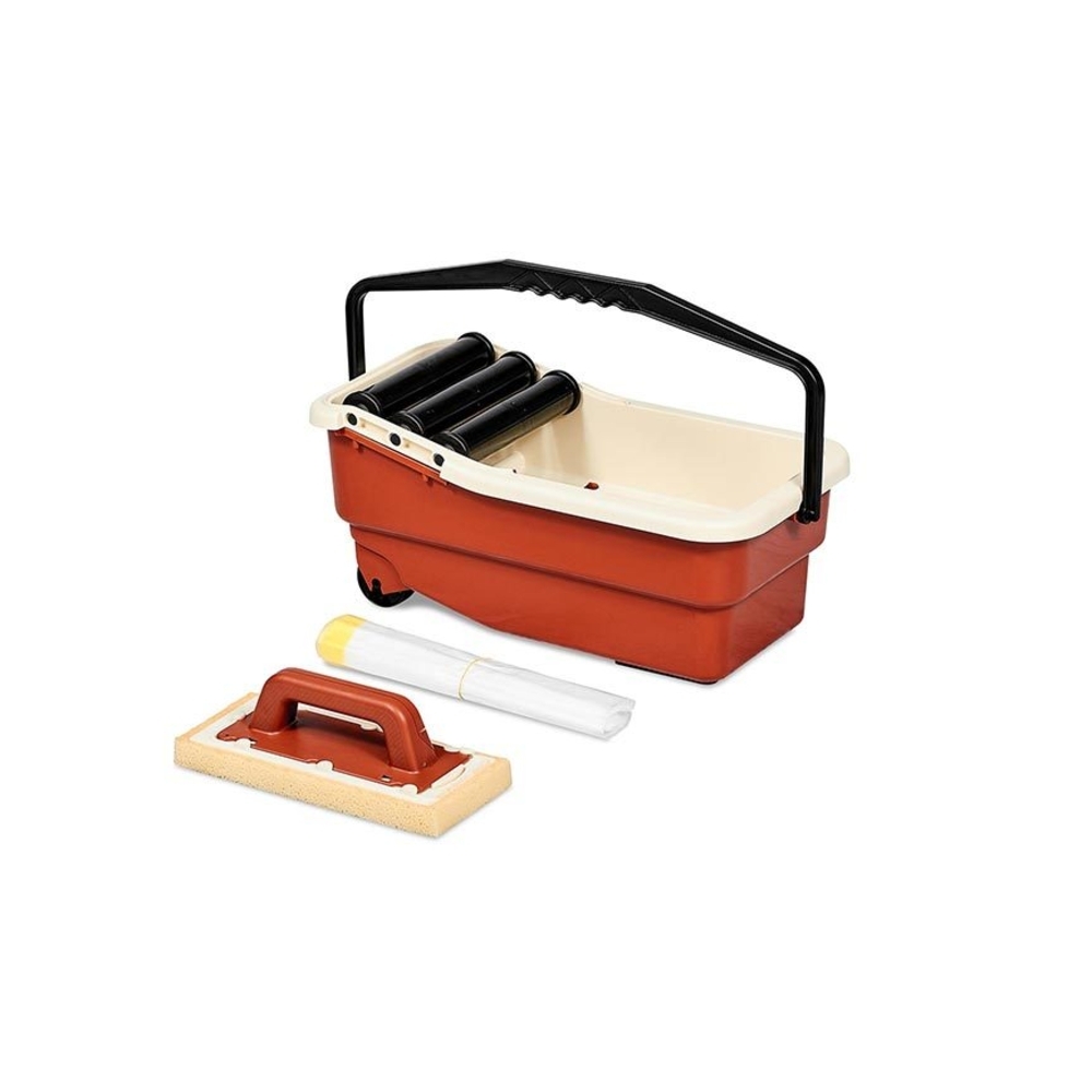 Bac de Lavage 10L avec Frottoir et Sac Plastique pour Jointoiement - Easy - RAIMONDI - 15303