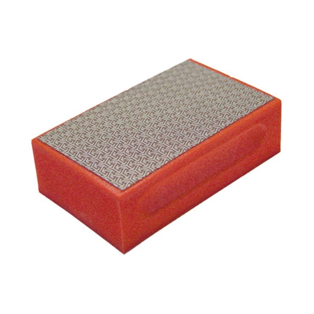 Lot de 6 tampons rouges diamantés grain fin pour dégrossir marbre - verre et double cuit - RAIMONDI - 22560
