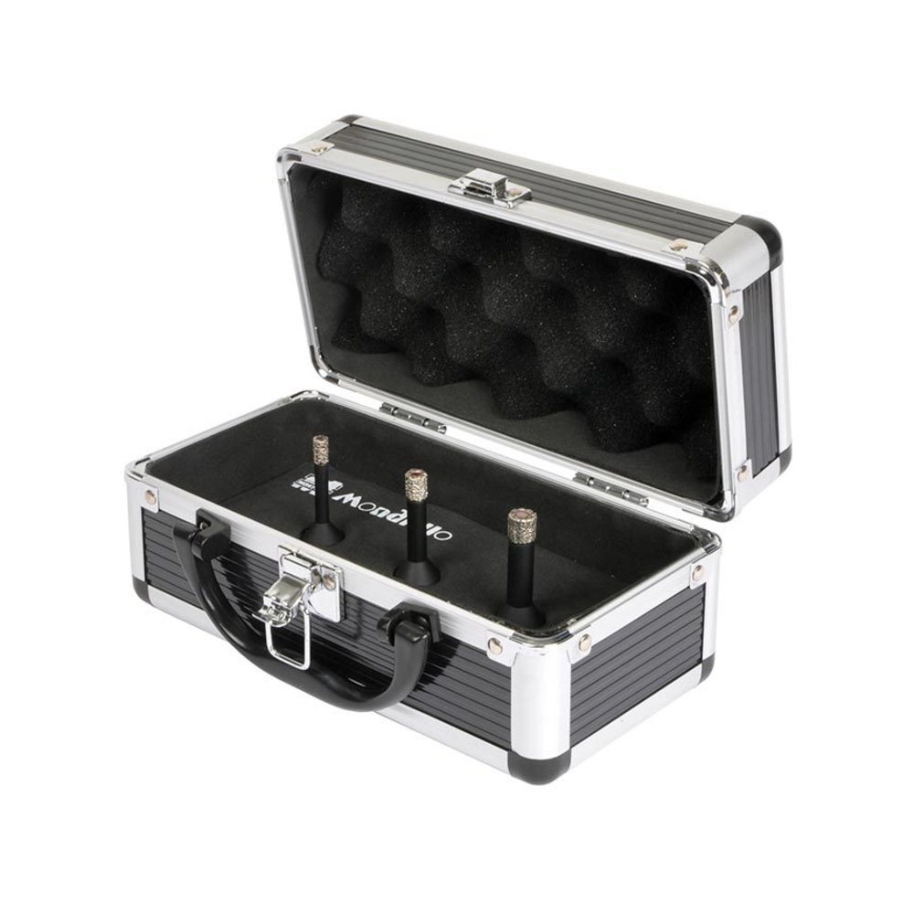 Malette 3 Fraises Montolit Ø6-8-10mm + Disque Ø85mm pour Grès - Granit - Marbre - RAIMONDI - 22592