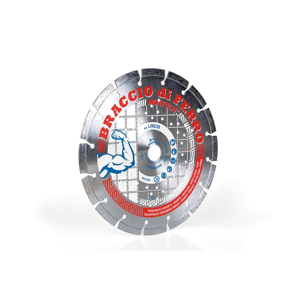 Disque Turbo Coupe Fer/Béton D.230 - Segments Laser Haute Précision - RAIMONDI - 48015