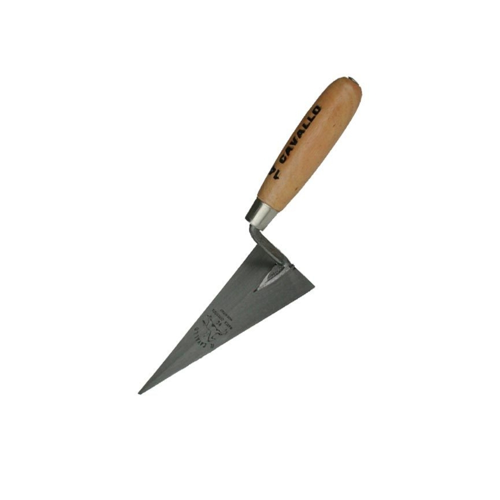Truelle triangulaire 14cm - manche bois - lame acier - RAIMONDI - 51021