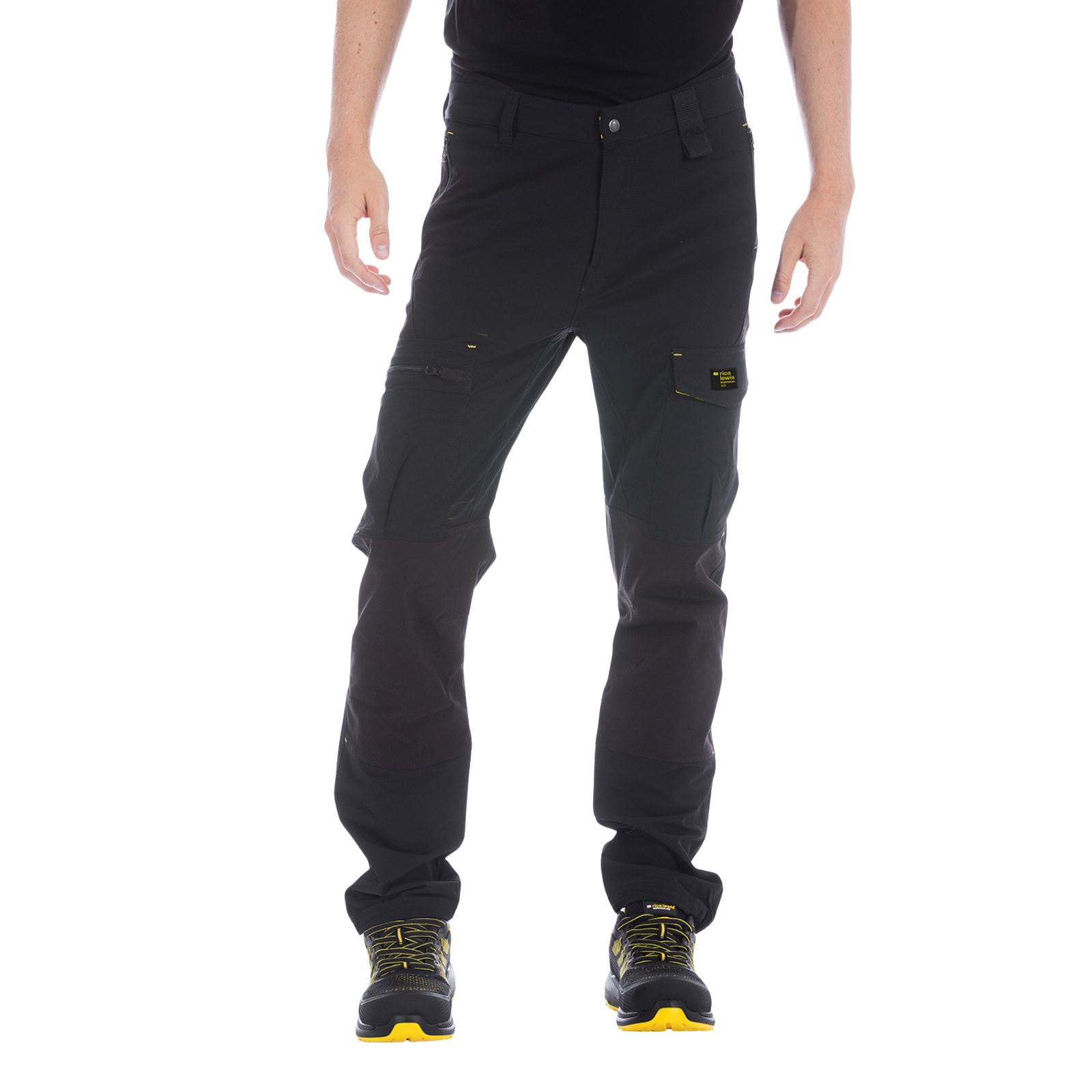 Pantalon de travail technique en tissu bi-stretch AXIS noir - RICA LEWIS 