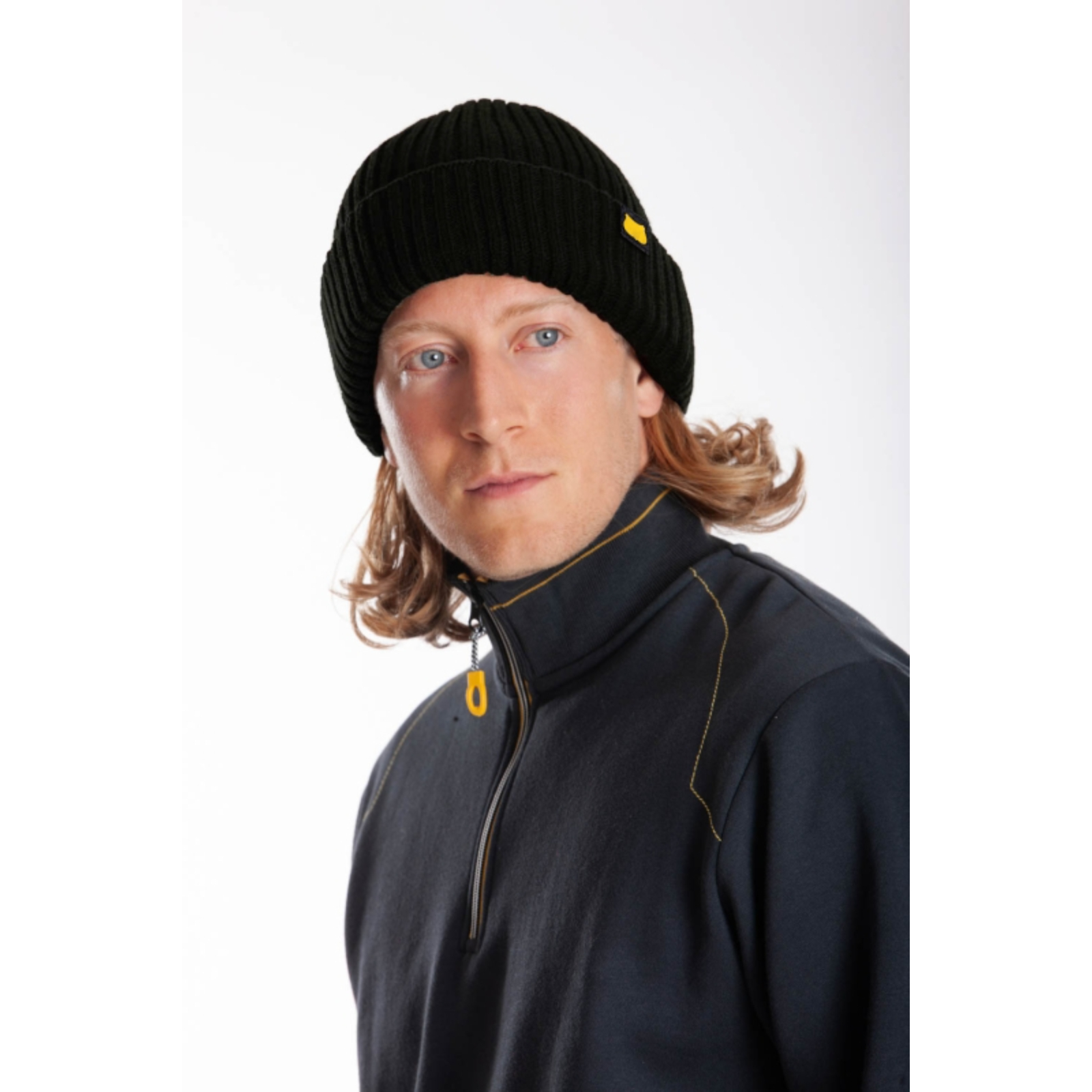 Bonnet côtelée avec revers taille unique RICA LEWIS - CADET29
