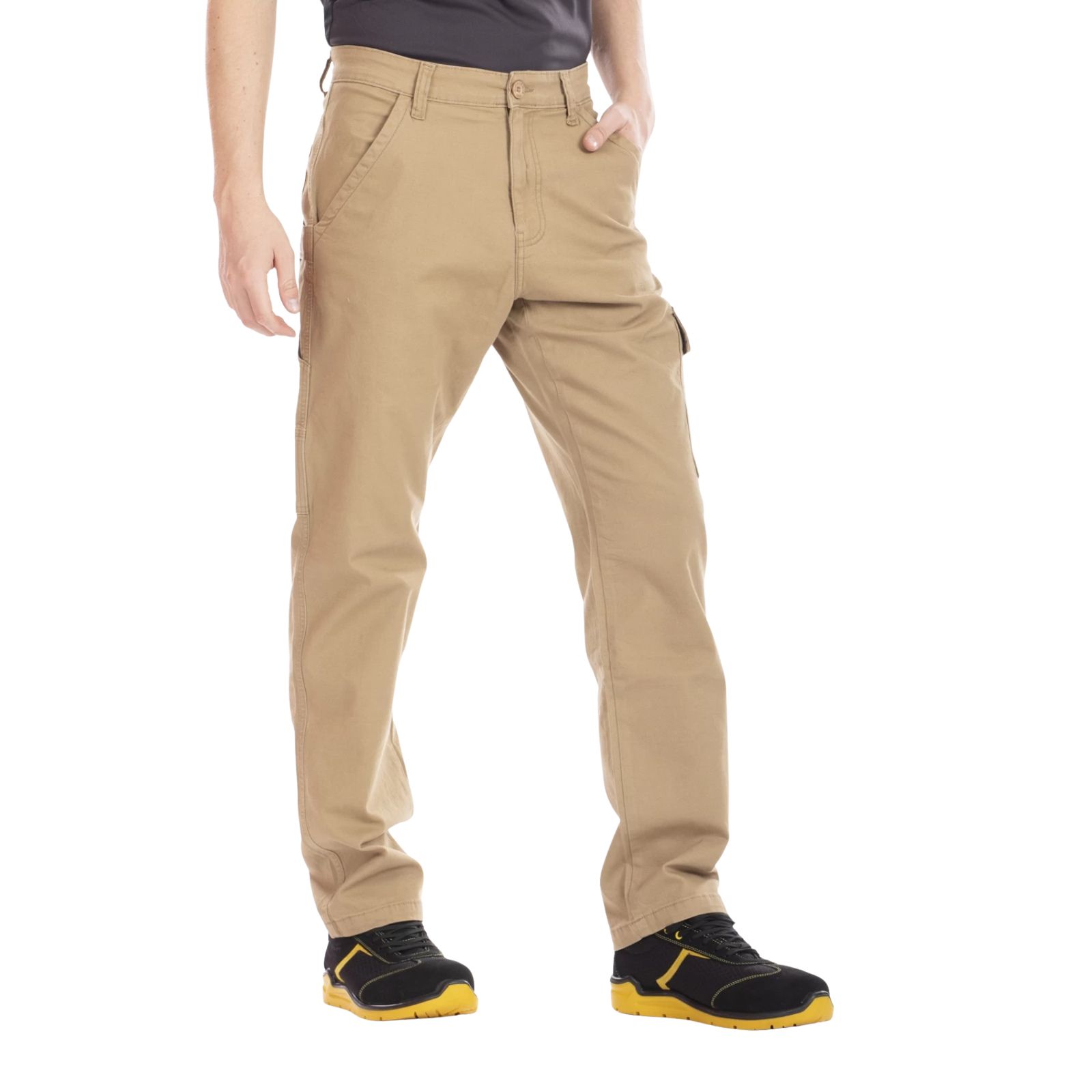 Pantalon de travail coupe charpentier stretch CARP beige - RICA LEWIS 